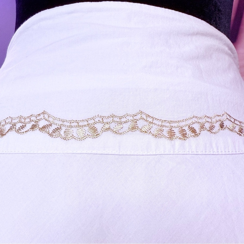 Vintage 90s Rene Margo Embroidered Beaded Skirt Size Small - Picture 6 of 11